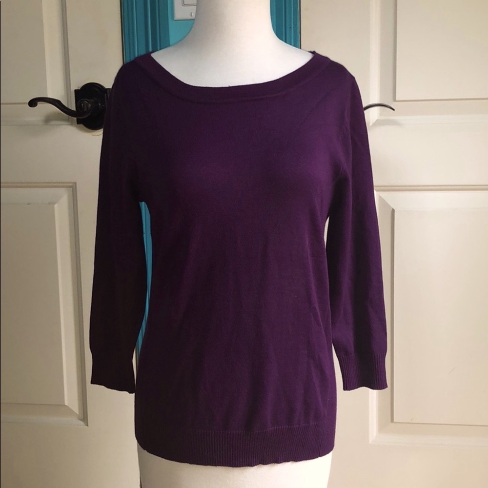 Joseph A. Purple sweater NWT
